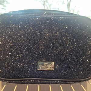 Disney Park Princess Minnie Mouse Black Glitter Jewelry Organizer Travel Case